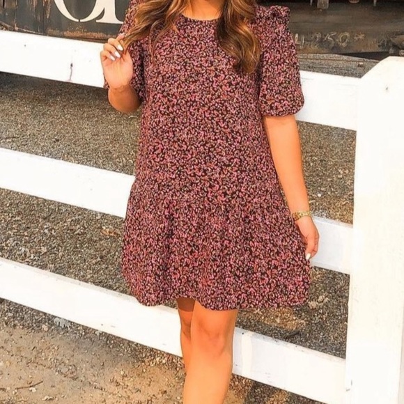 Floral shift dress - Picture 1 of 3